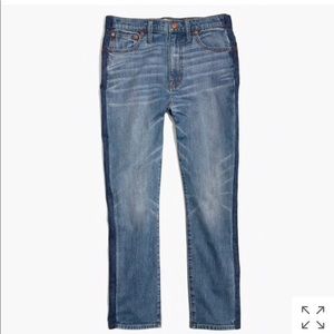 Madewell High-rise Slim Boyjean: Two Tone Tuxedo